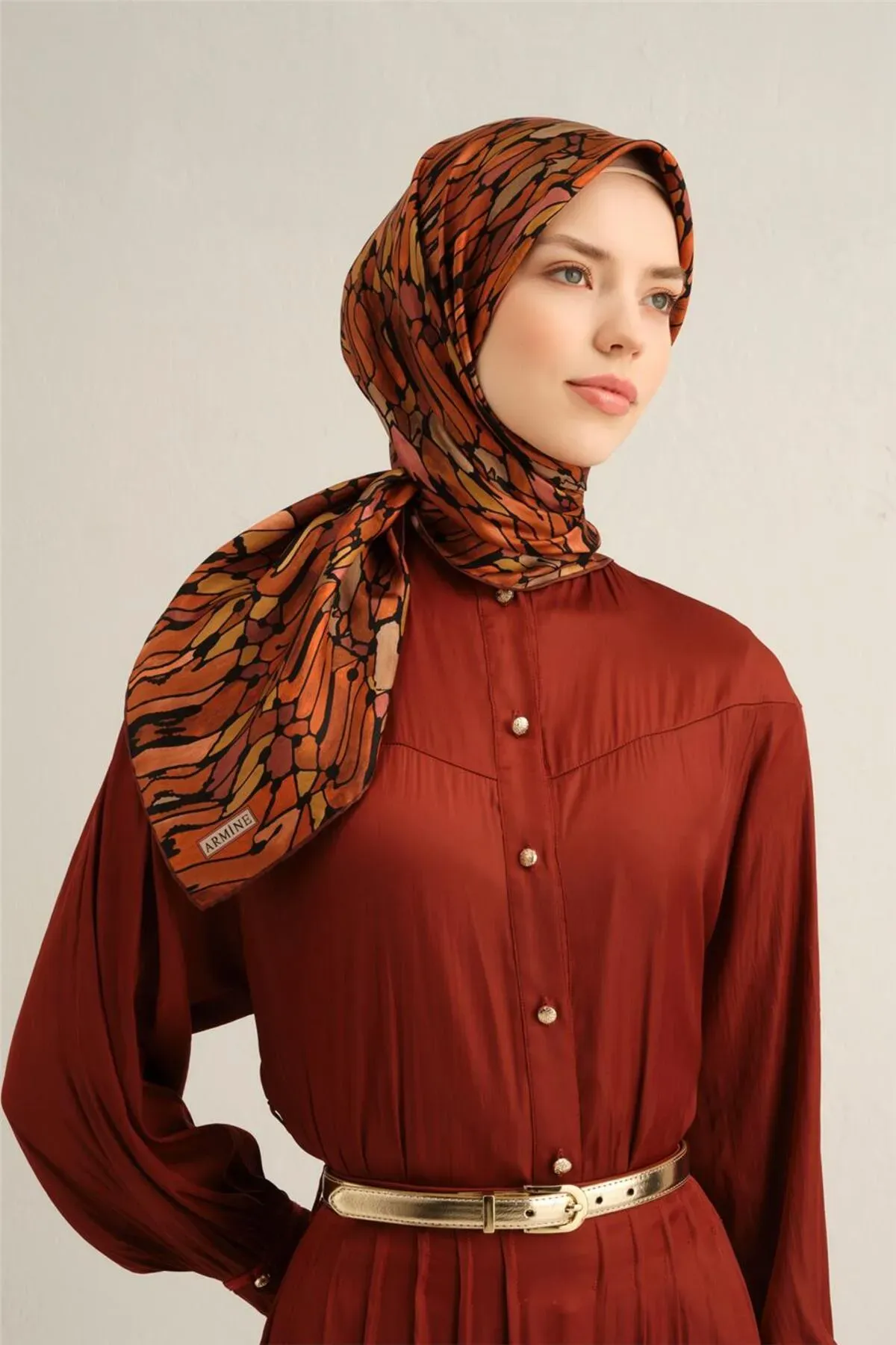 Armine Sura İpek Eşarp 9335-52