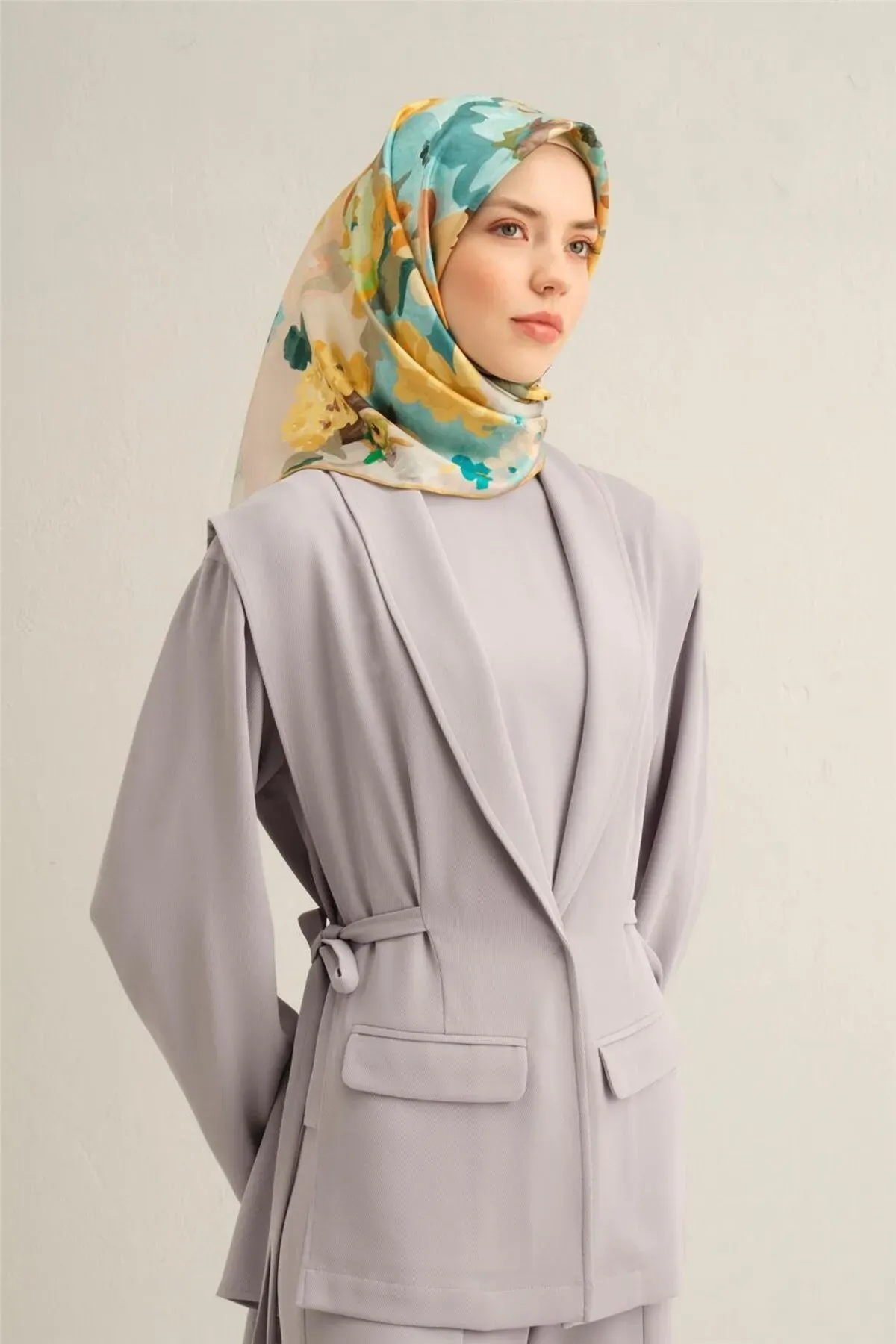 Armine Sura İpek Eşarp 9334-07