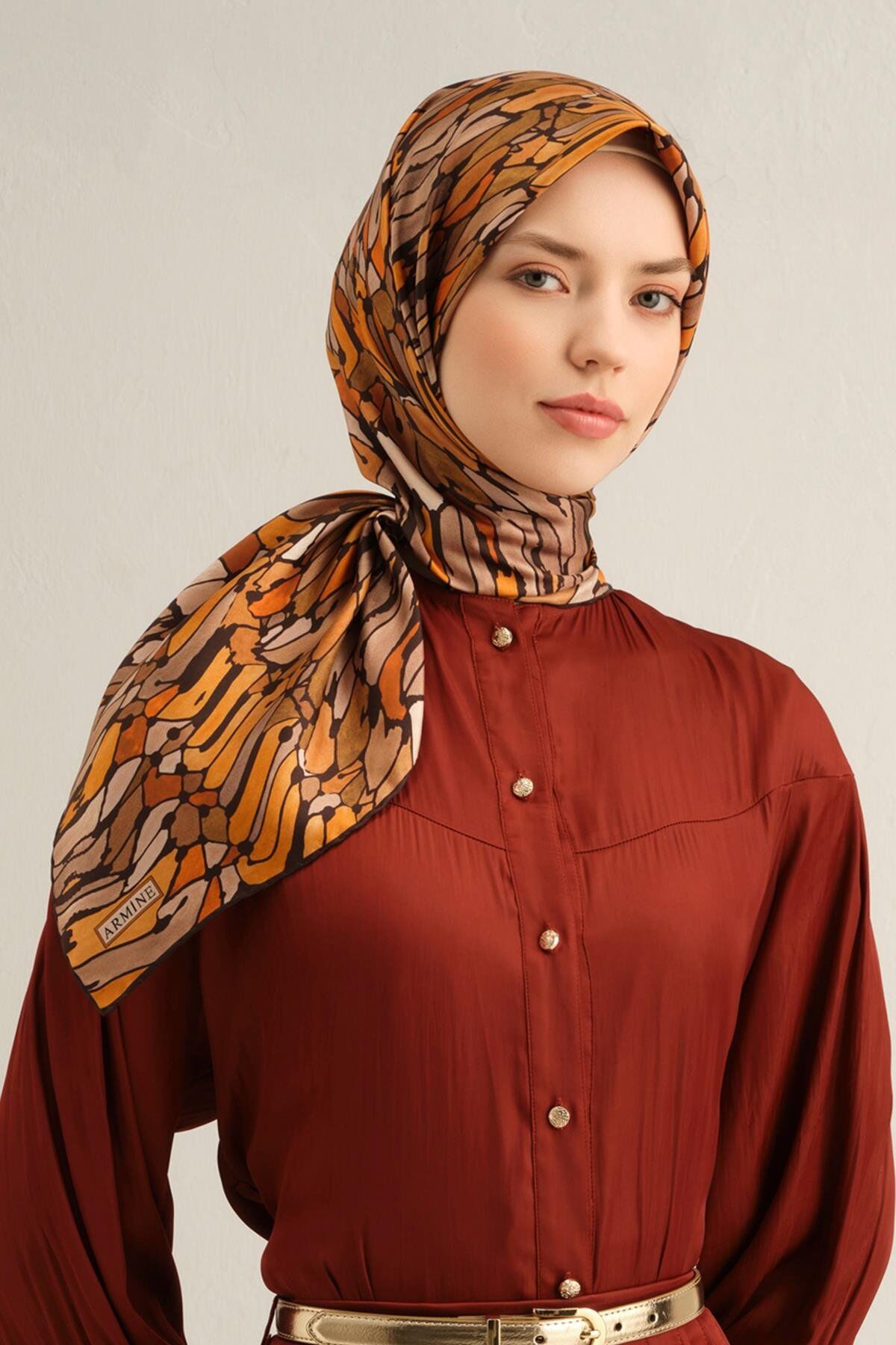 Armine Sura İpek Eşarp 9335-81