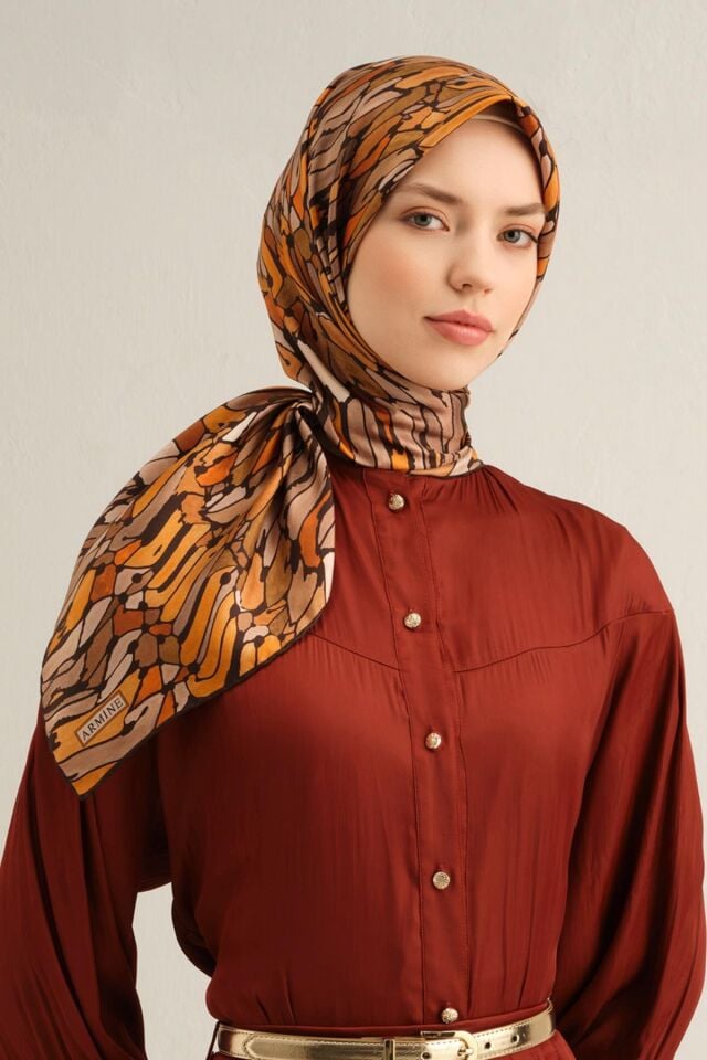 Armine Sura İpek Eşarp 9335-81