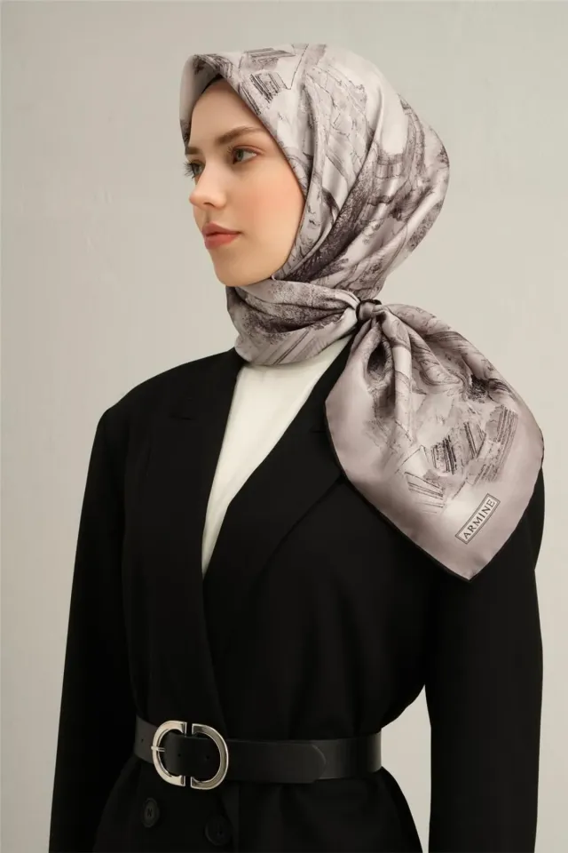 Armine Sura İpek Eşarp 9326-81