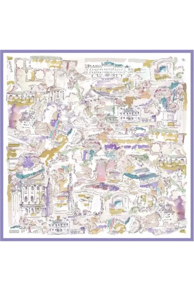 Armine Sura İpek Eşarp 9349-03