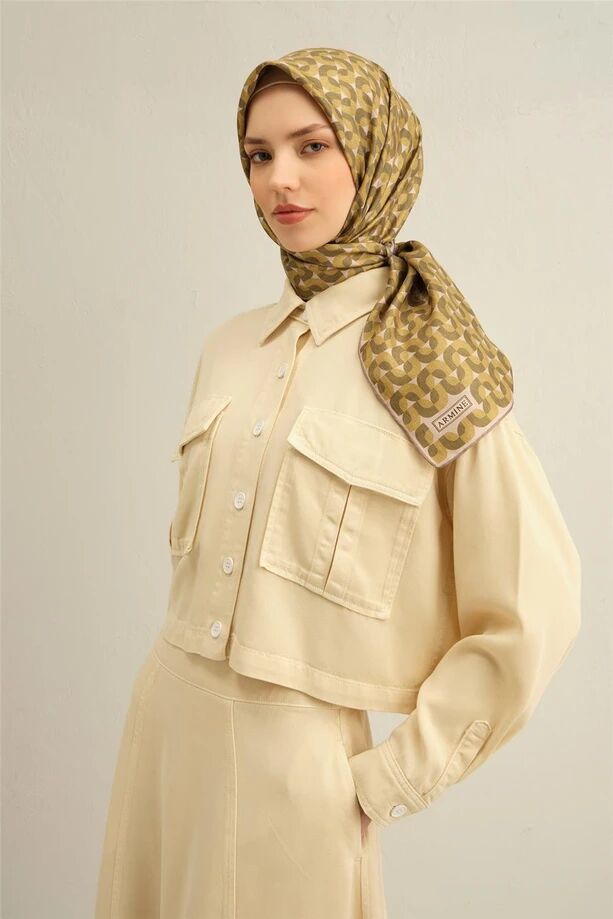 Armine Twill İpek Eşarp 9321-36