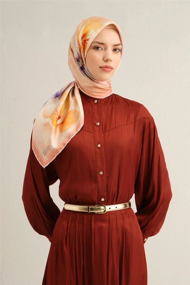 Armine Twill İpek Eşarp 9305-34