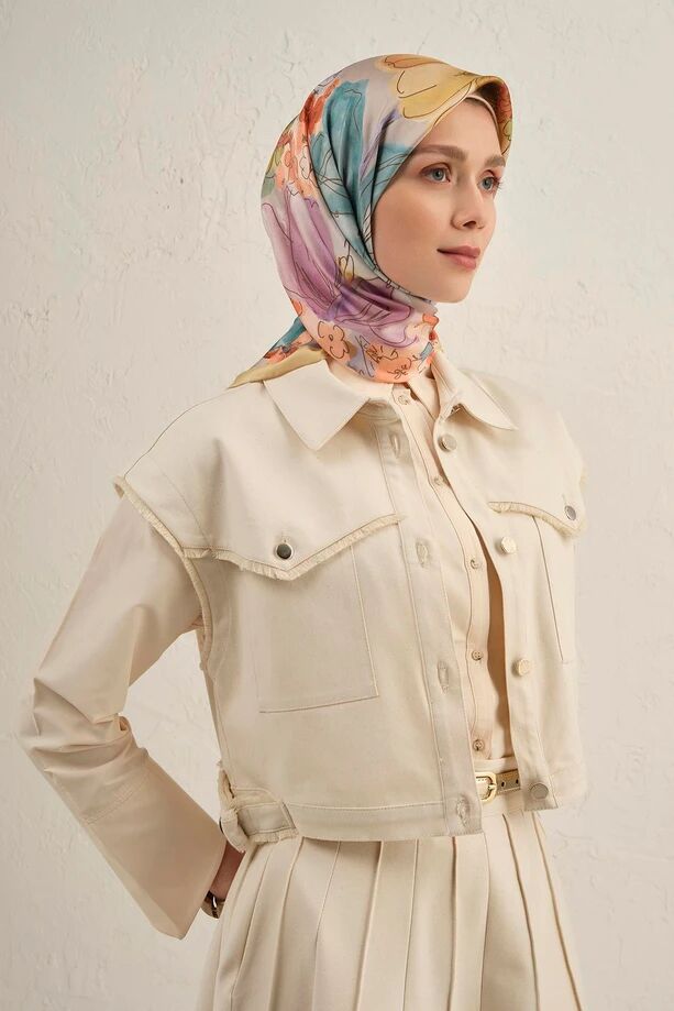 Armine Twill İpek Eşarp 9318-06