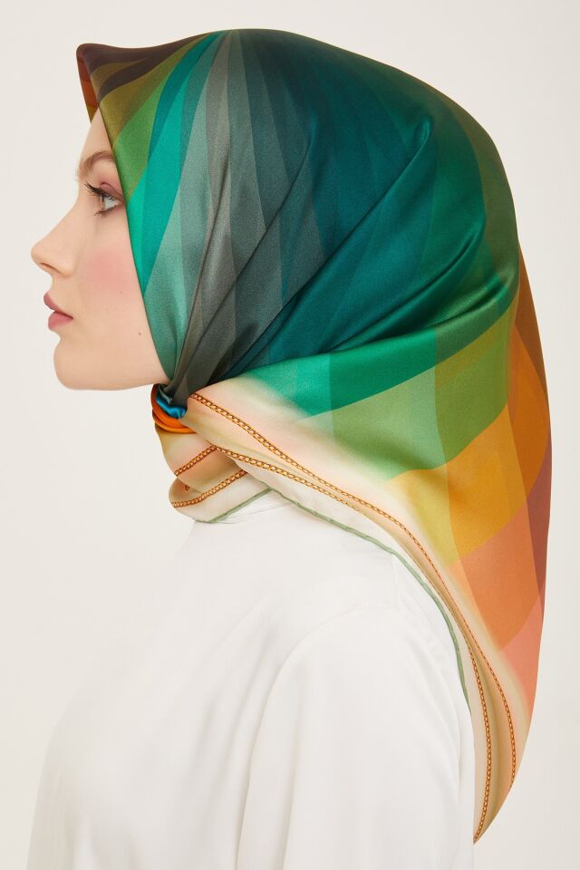 Armine Nostalji Twill İpek Eşarp 9112-33