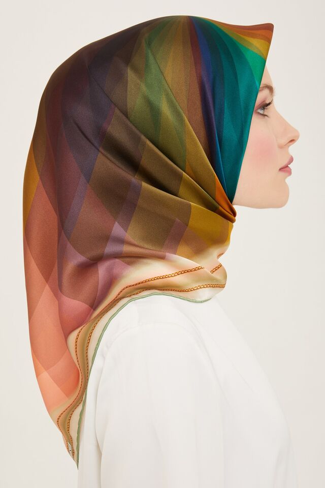 Armine Nostalji Twill İpek Eşarp 9112-33