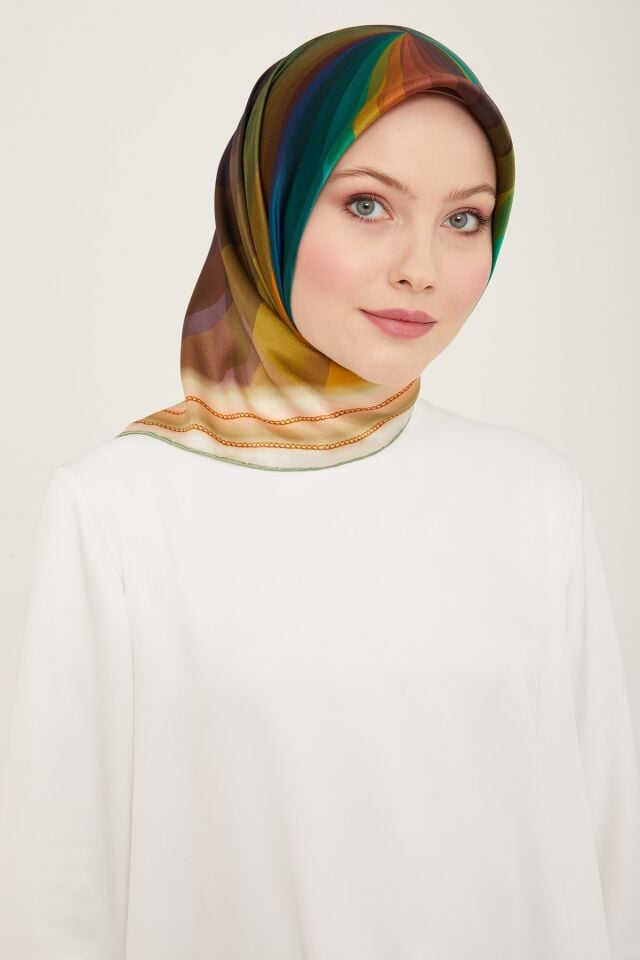 Armine Nostalji Twill İpek Eşarp 9112-33