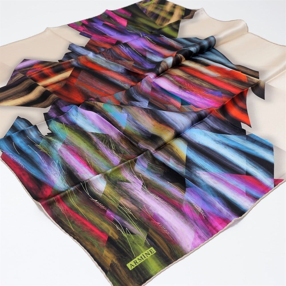 Armine Nostalji Twill İpek Eşarp 8339-39