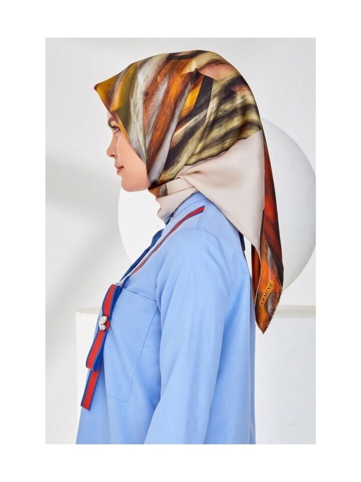 Armine Nostalji Twill İpek Eşarp 8339-36