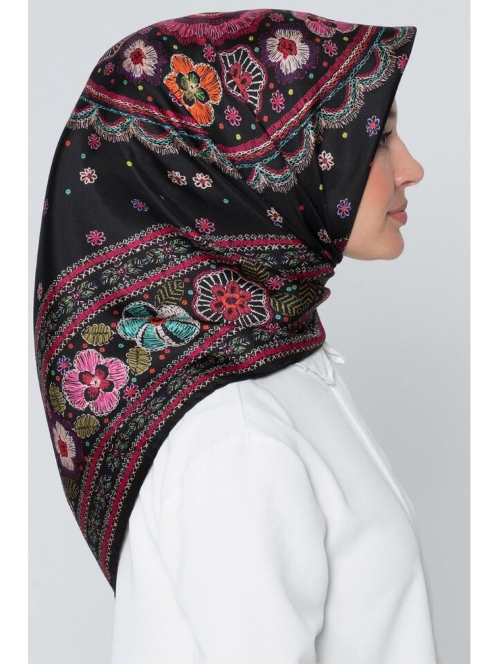 Armine Nostalji Twill İpek Eşarp 7866-09