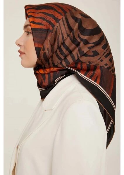 Armine Nostalji Twill İpek Eşarp 8837-01