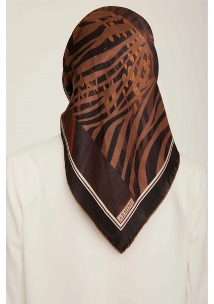 Armine Nostalji Twill İpek Eşarp 8837-01