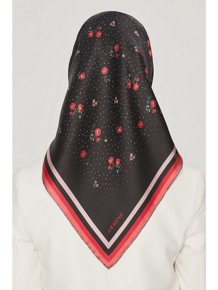 Armine Nostalji Twill İpek Eşarp 8502-09