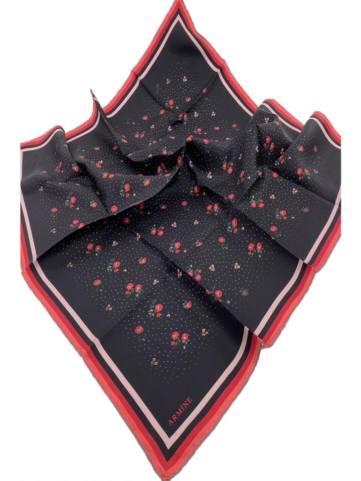 Armine Nostalji Twill İpek Eşarp 8502-09