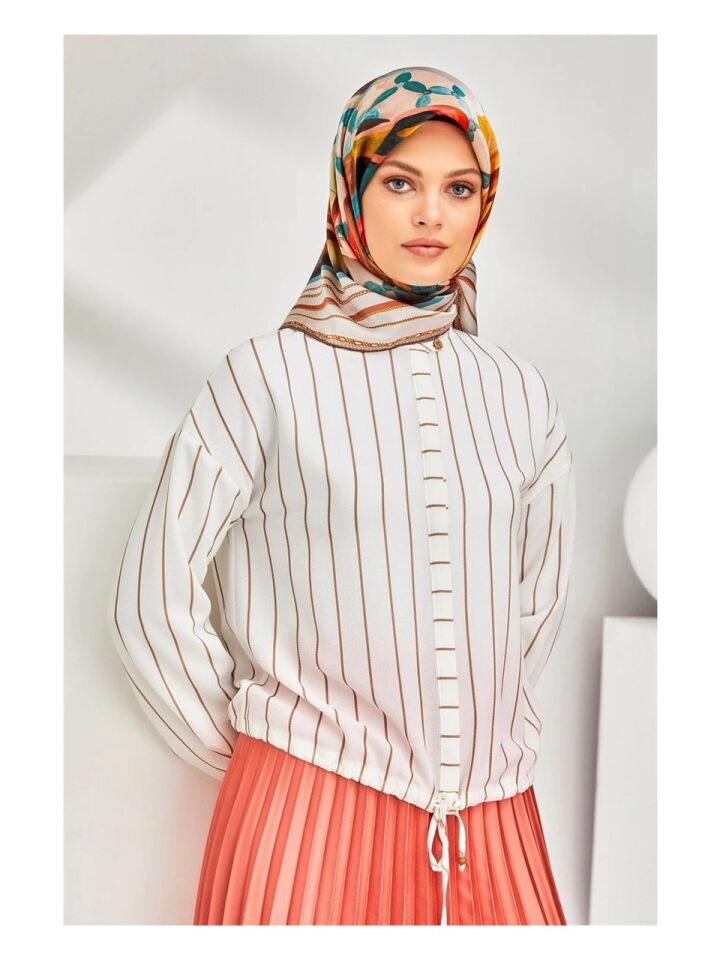 Armine Nostalji Twill İpek Eşarp 8319-35