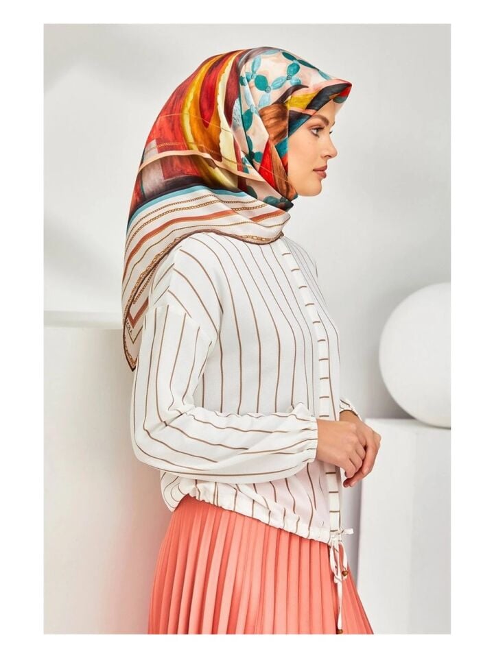 Armine Nostalji Twill İpek Eşarp 8319-35
