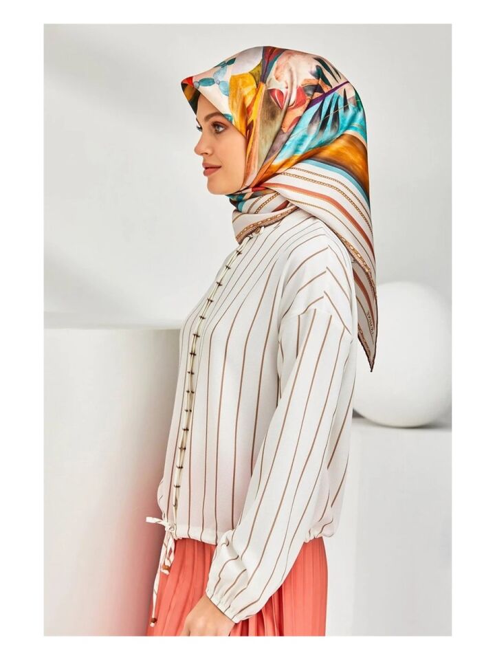 Armine Nostalji Twill İpek Eşarp 8319-35