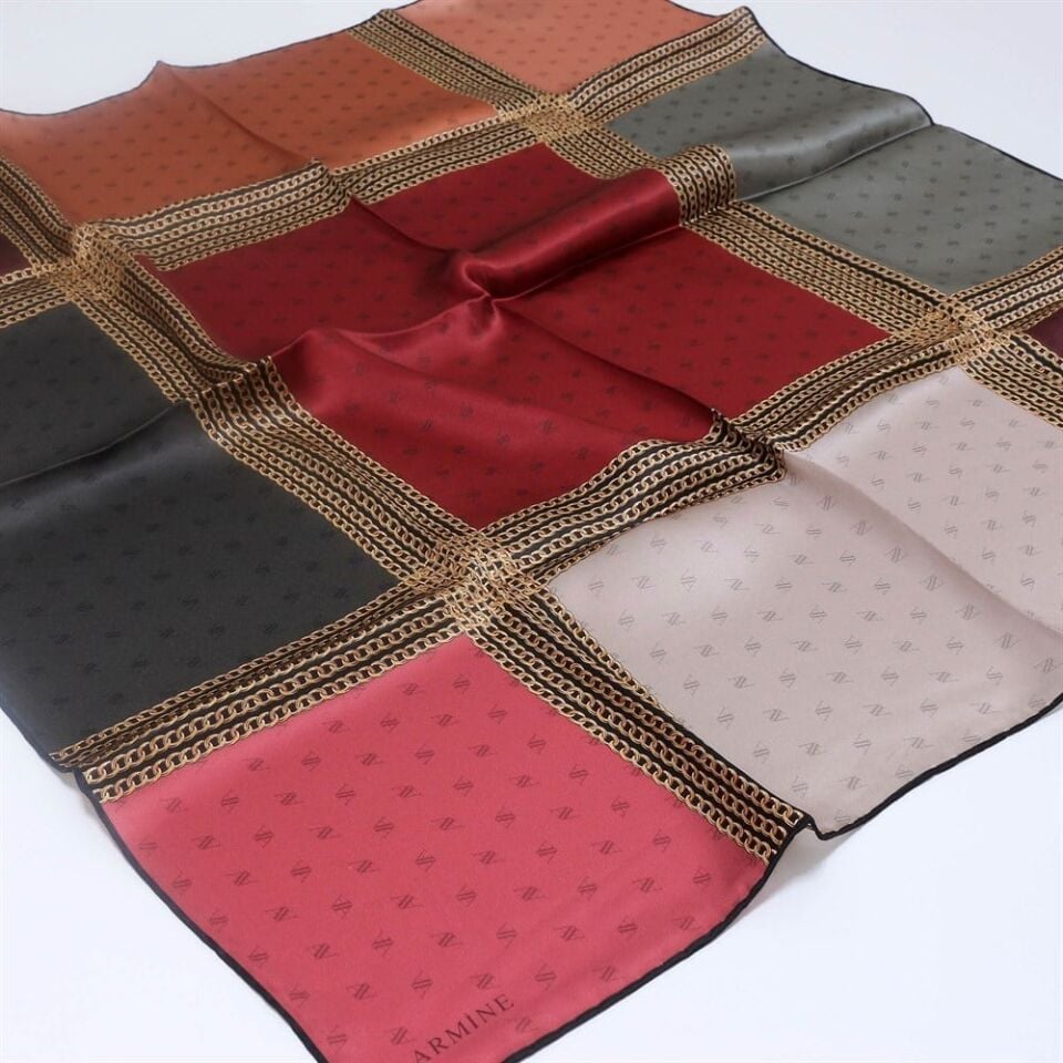 Armine Nostalji Twill İpek Eşarp 8113-23