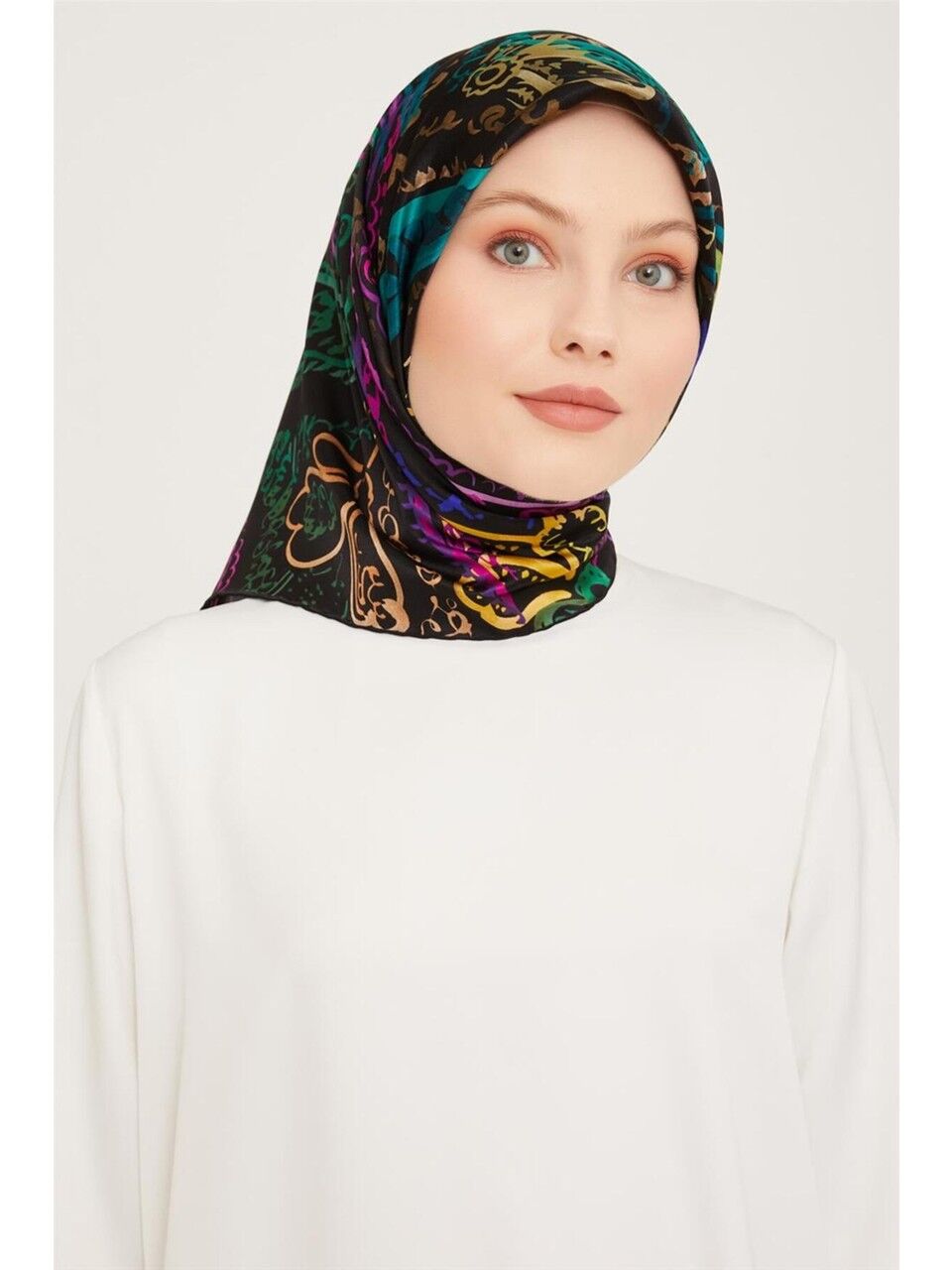 Armine Nostalji Twill İpek Eşarp 9037-35