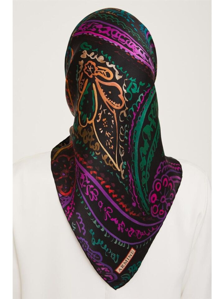 Armine Nostalji Twill İpek Eşarp 9037-35