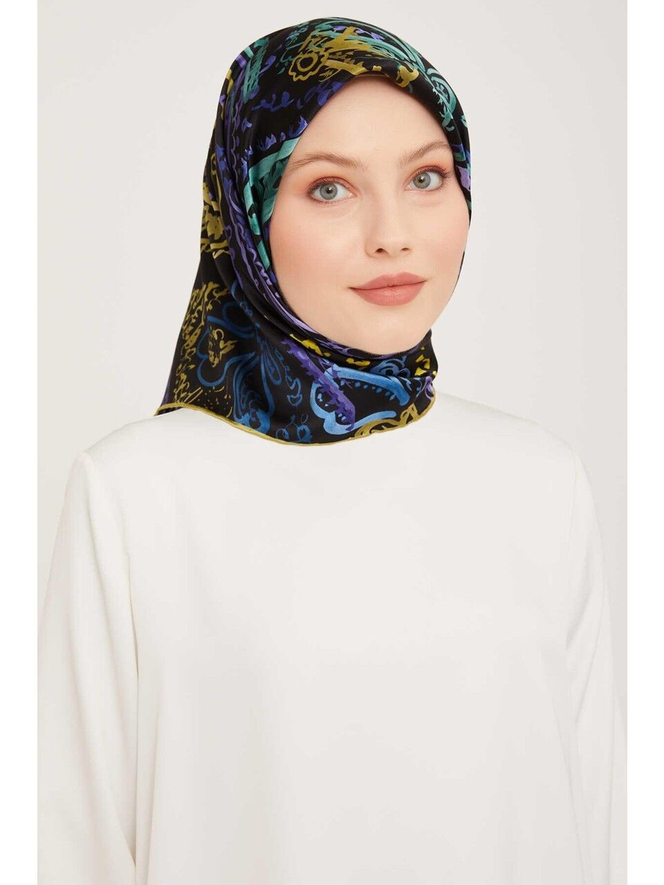 Armine Nostalji Twill İpek Eşarp 9037-52
