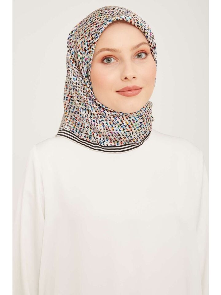 Armine Nostalji Twill İpek Eşarp 9013-04