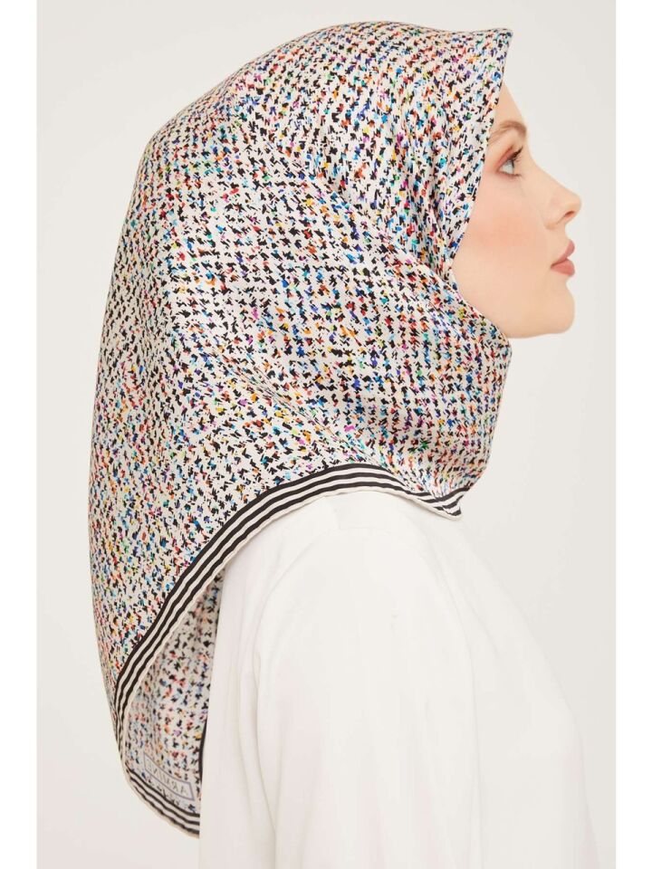 Armine Nostalji Twill İpek Eşarp 9013-04