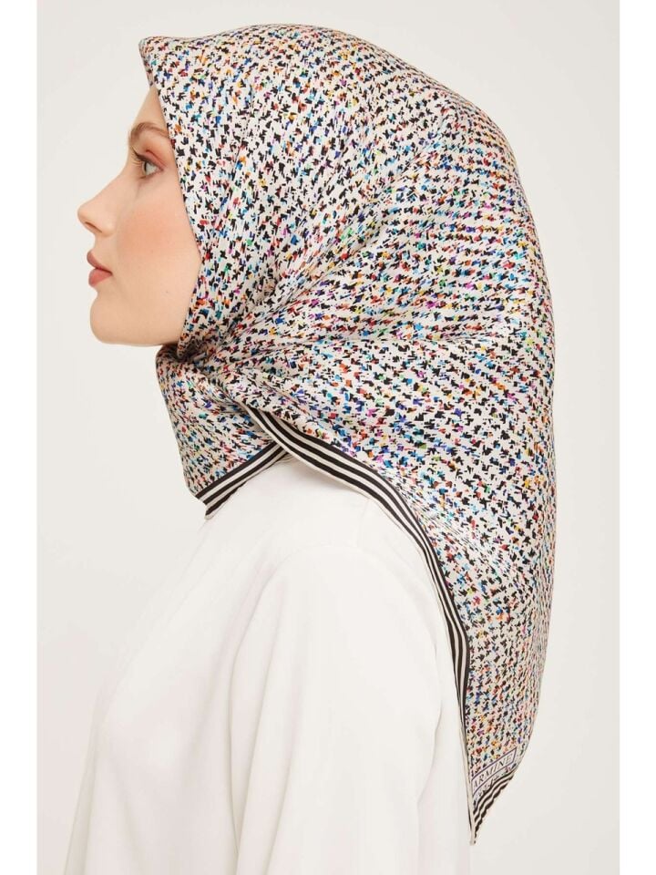 Armine Nostalji Twill İpek Eşarp 9013-04