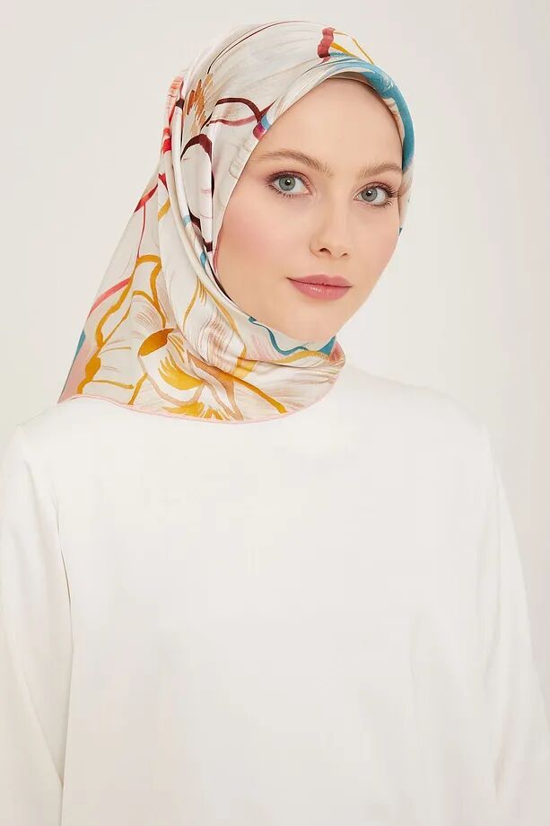 Armine Nostalji Twill İpek Eşarp 9110-08