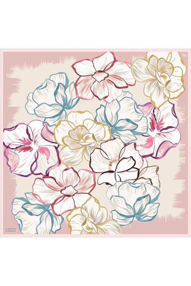 Armine Nostalji Twill İpek Eşarp 9110-08