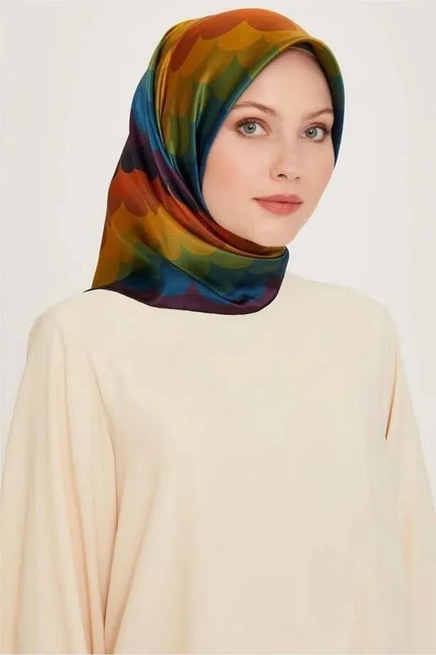 Armine Nostalji Twill İpek Eşarp 9212-35