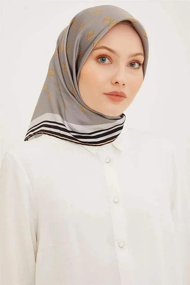 Armine Nostalji Twill İpek Eşarp 8959-03