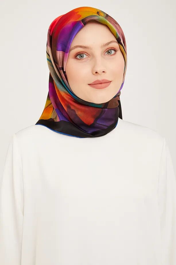 Armine Nostalji Twill İpek Eşarp 9014-01