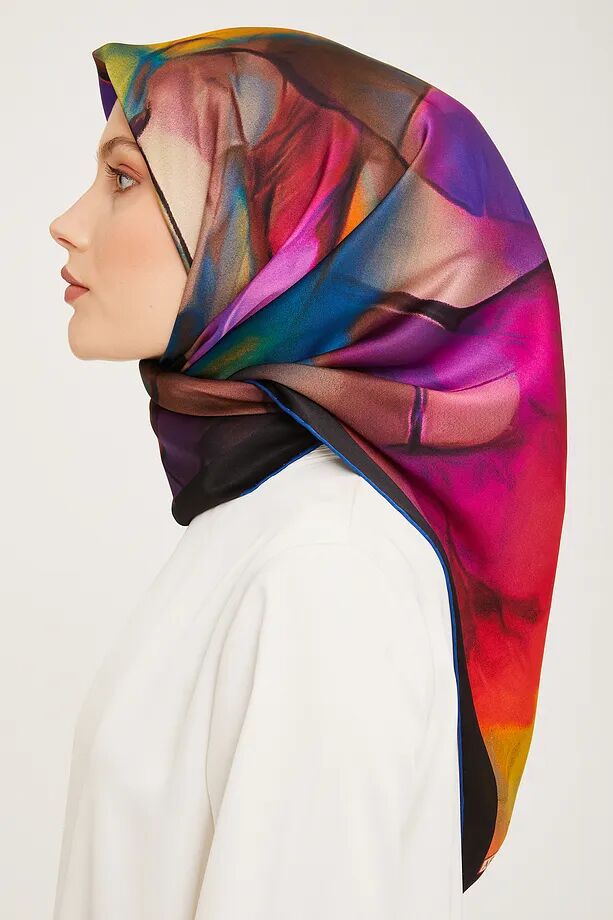 Armine Nostalji Twill İpek Eşarp 9014-01