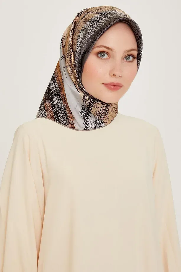 Armine Nostalji Twill İpek Eşarp 9236-32