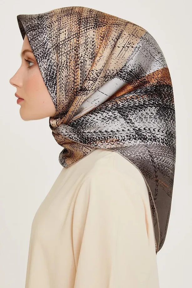Armine Nostalji Twill İpek Eşarp 9236-32