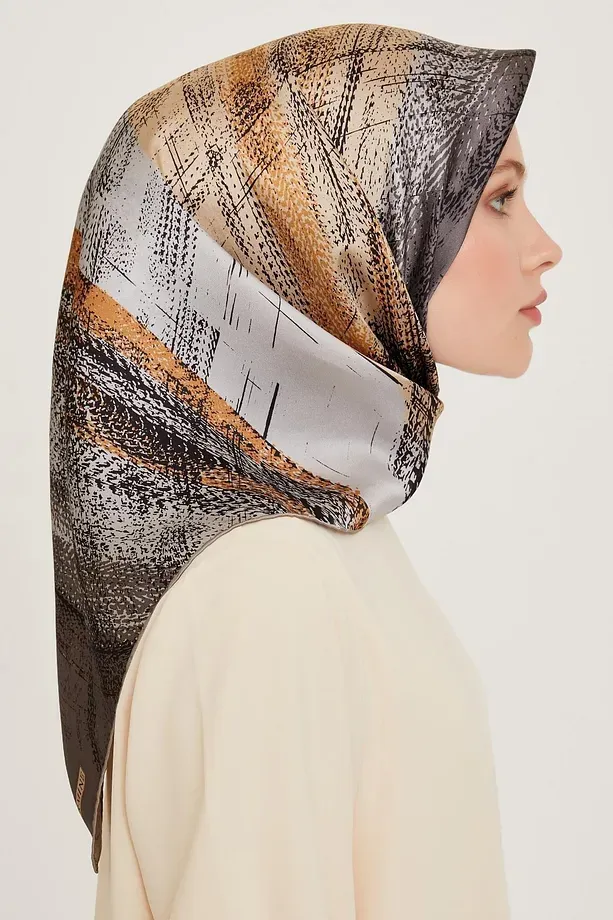 Armine Nostalji Twill İpek Eşarp 9236-32