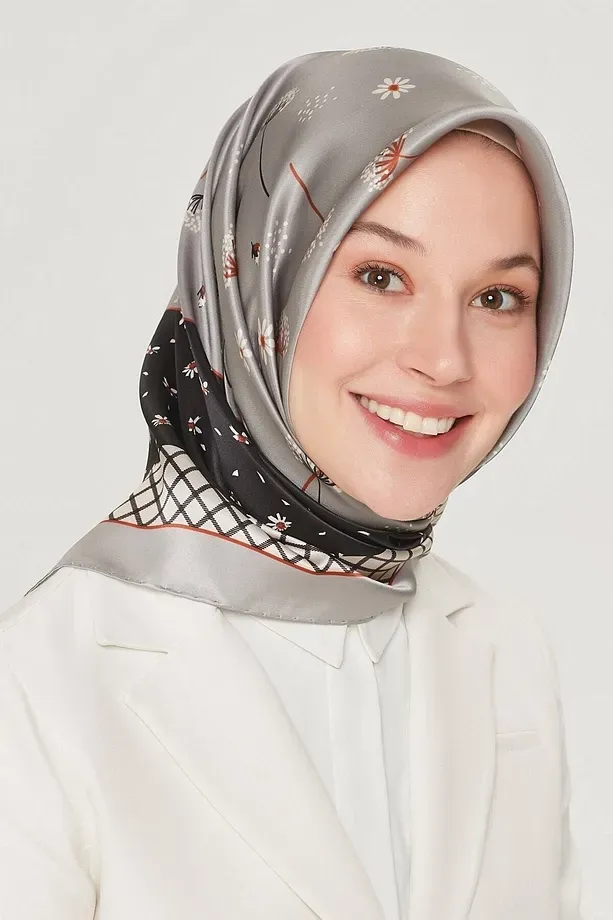 Armine Nostalji Twill İpek Eşarp 8517-33