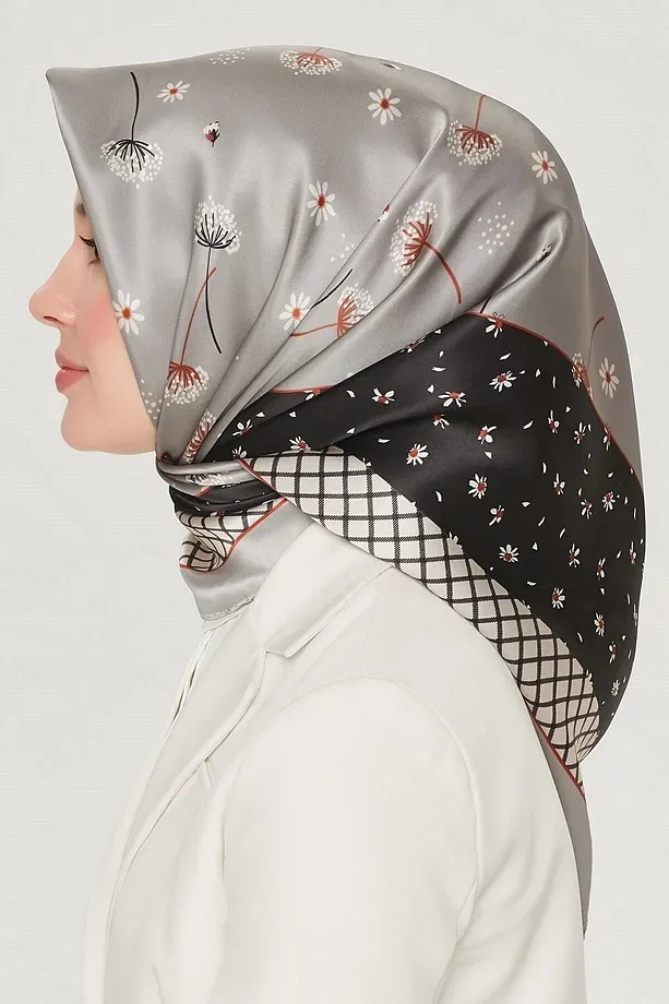 Armine Nostalji Twill İpek Eşarp 8517-33