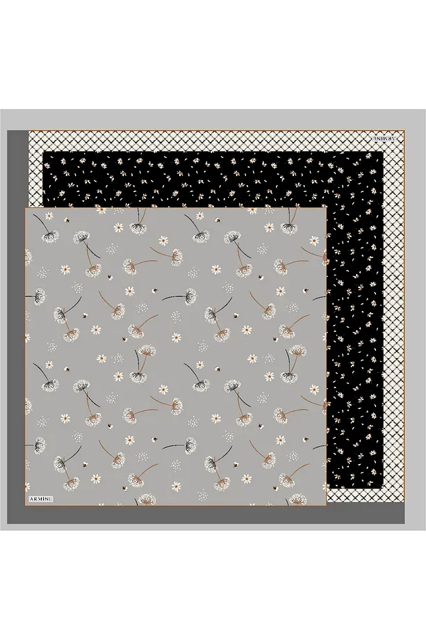Armine Nostalji Twill İpek Eşarp 8517-33