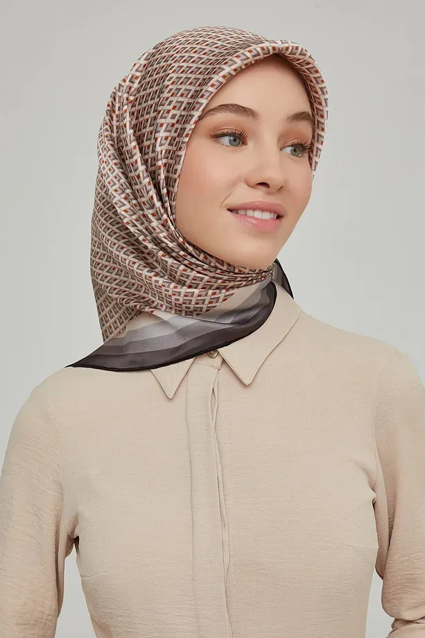 Armine Nostalji Twill İpek Eşarp 8634-35
