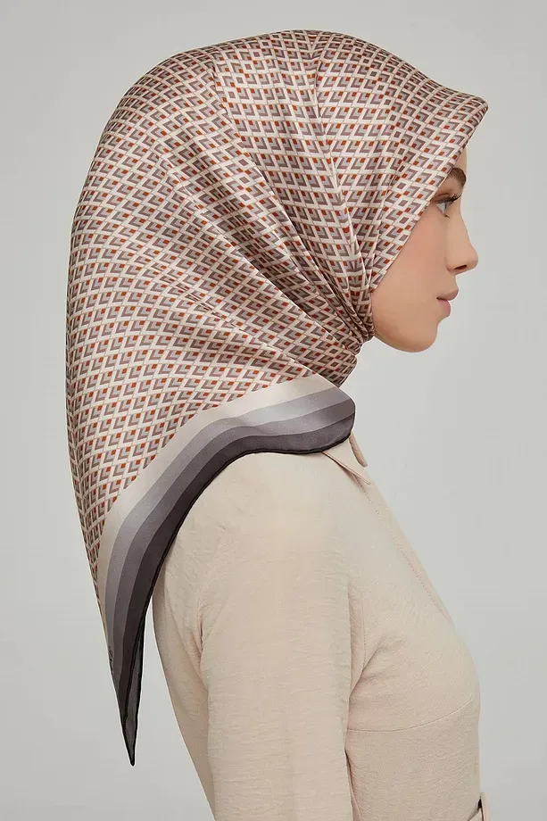 Armine Nostalji Twill İpek Eşarp 8634-35