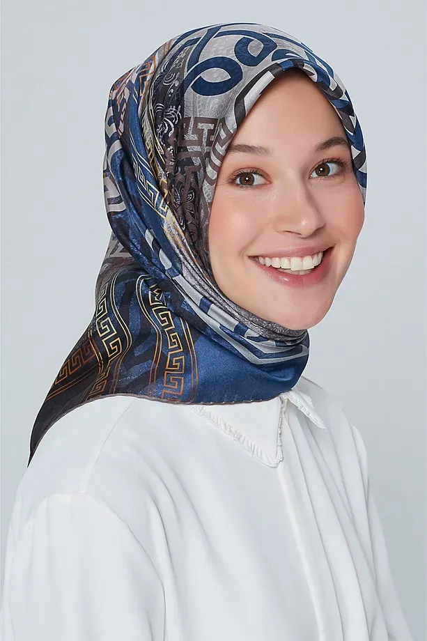 Armine Nostalji Twill İpek Eşarp 8245-09