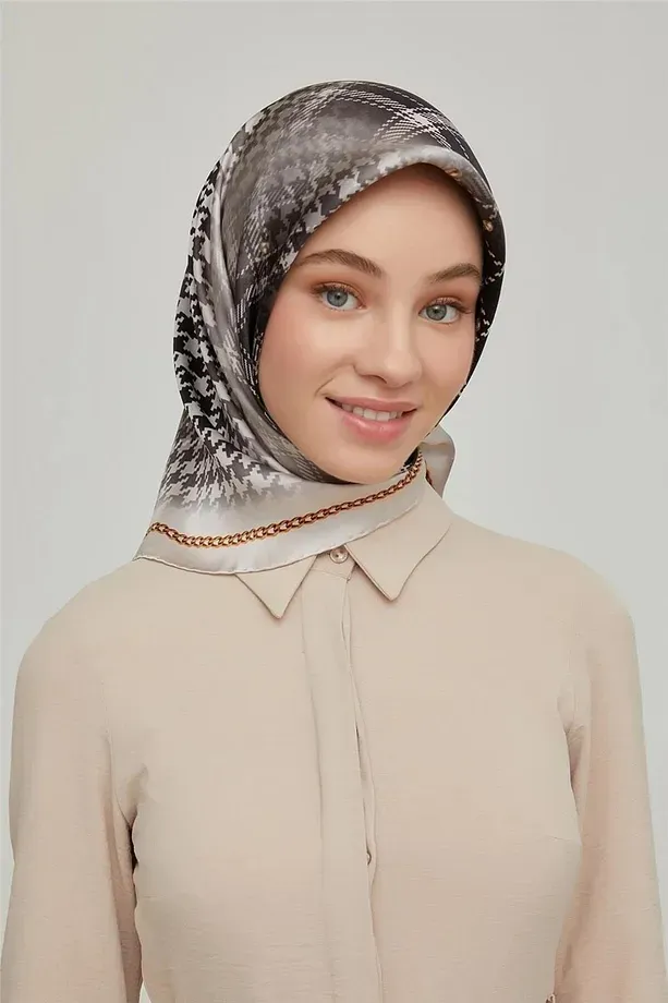 Armine Nostalji Twill İpek Eşarp 8612-04