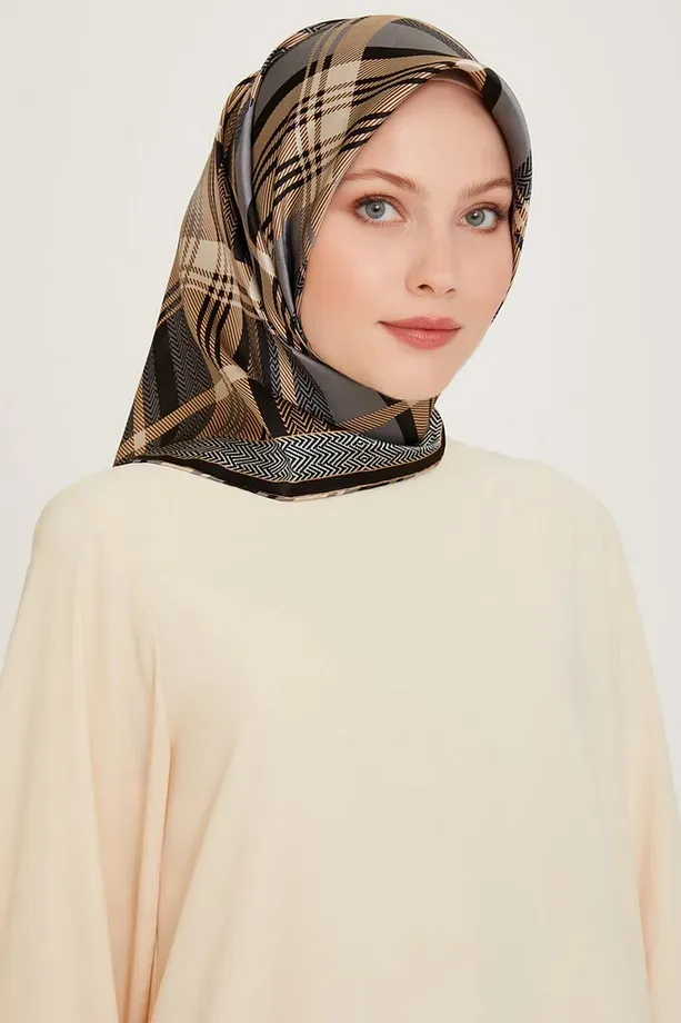 Armine Nostalji Twill İpek Eşarp 9223-02