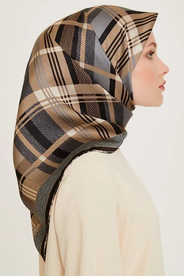 Armine Nostalji Twill İpek Eşarp 9223-02