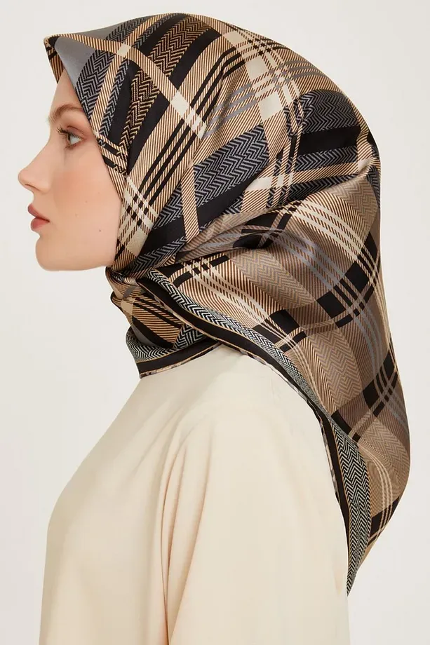 Armine Nostalji Twill İpek Eşarp 9223-02