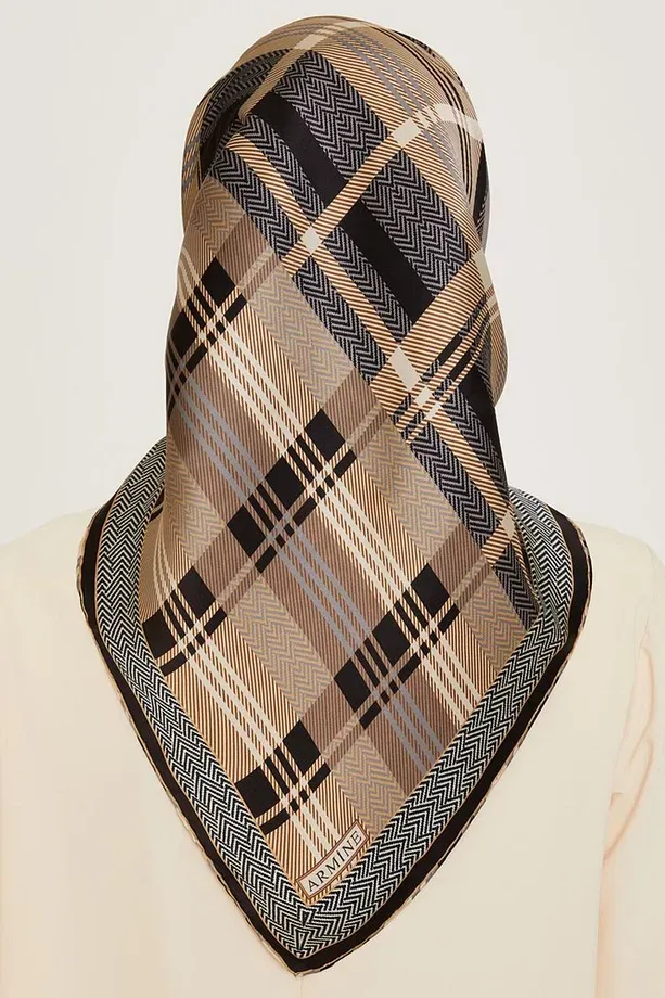 Armine Nostalji Twill İpek Eşarp 9223-02