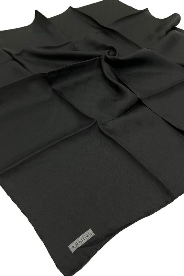 Armine Jakar İpek Eşarp-Siyah